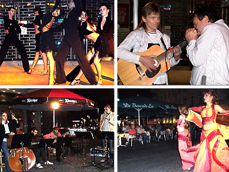 Gruppe "Dixiewelt" mit Life-Musik auf dem Geraer Markt - Gera